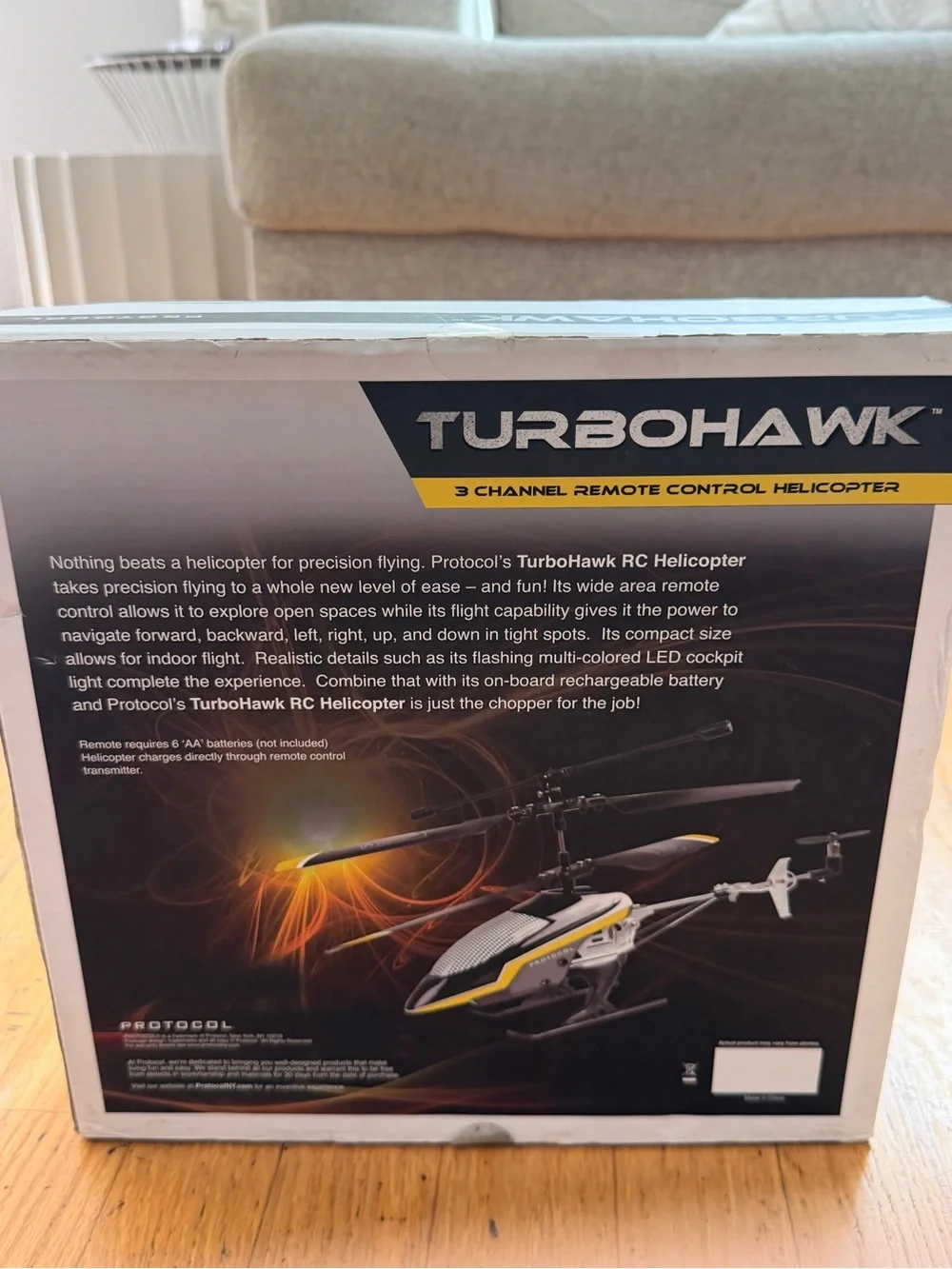 Remote Control Helicopter - Yellow & Black